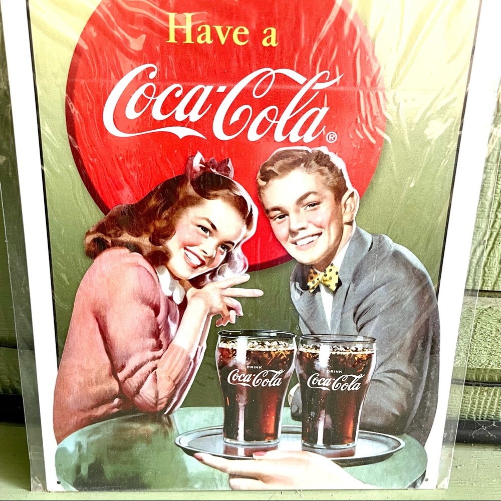NEW Coca Cola Metal Sign